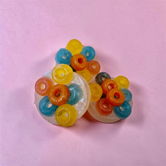 Saturday Morning Fruity Loopz Crystal Candy | Handcrafted Kohakutou | Sparkles Crystal Candy