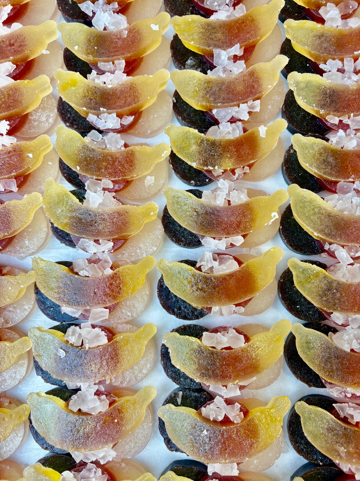 Banana Split Crystal Candy | Dye-Free Sundae Flavored Candy | Sparkles Crystal Candy
