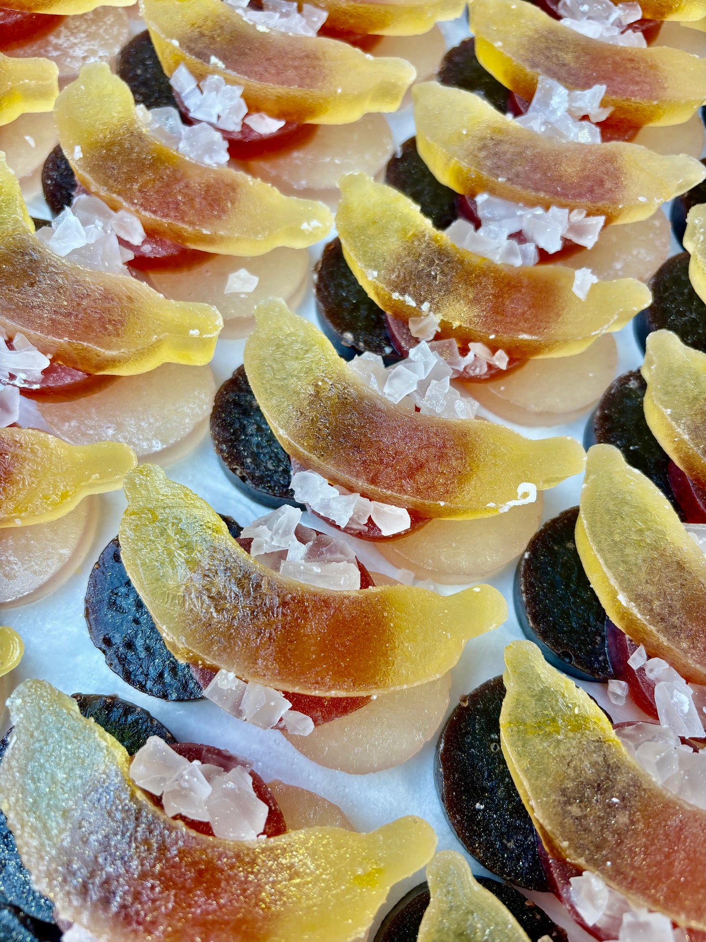Banana Split Crystal Candy | Dye-Free Sundae Flavored Candy | Sparkles Crystal Candy