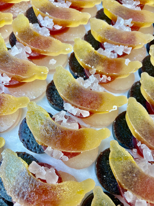 Banana Split Crystal Candy | Dye-Free Sundae Flavored Candy | Sparkles Crystal Candy