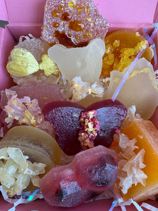 Handmade Mother’s Day crystal candy gift box with assorted Kohakutou flavors